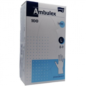 Ambulex latex vizsgálókesztyű (L púderes) 100db