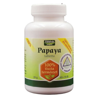 Zöldvér 100%-os papaya tabletta 78db