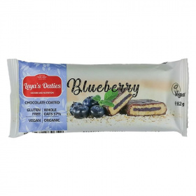 Leya Bio étcsokoládés zabszelet kék áfonyával 82g