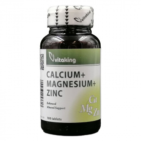 Vitaking Calcium Magnesium Zinc tabletta 100db