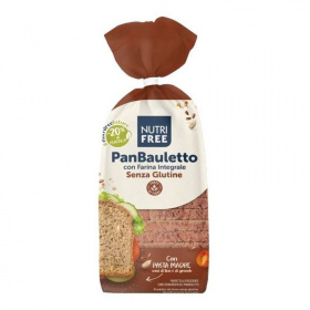 Nutri Free panbauletto integrale teljes kiőrlésű szeletelt kenyér 300g