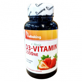 Vitaking Vitamin D3 2000IU epres rágótabletta 210db