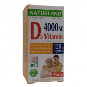 Naturland D-vitamin forte tabletta 120db