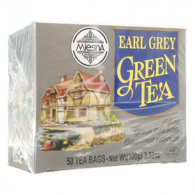 Mlesna Earl Grey zöld tea 50db