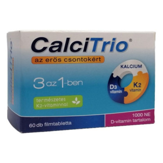 CalciTrio kalcium + K2 + D3-vitamin filmtabletta 60db
