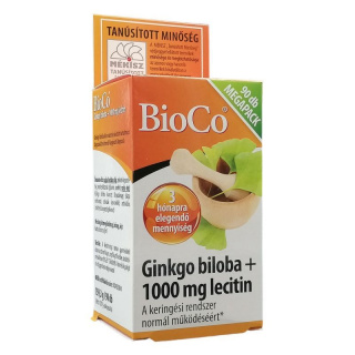 BioCo Ginkgo Biloba + Lecitin 1000mg tabletta 90db