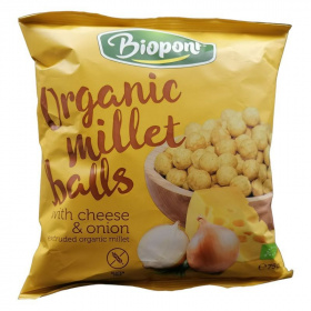 Biopont bio extrudált kölesgolyó - sajtos-hagymás 75g