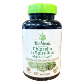 Biomenü Bio Chlorella és spirulina alga kapszula 60db