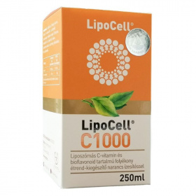 Lipocell liposzómás C-vitamin (narancs ízesítéssel) folyadék 250ml