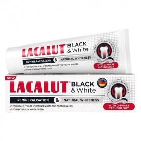 Lacalut fogkrém (black & white) 75 ml