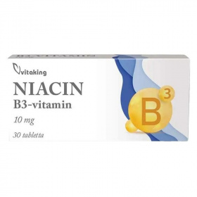 Vitaking Niacin B3-Vitamin (10mg) tabletta 30db