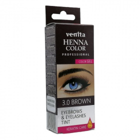 Venita Henna Color tartós szempilla és szemöldök krémfesték nr. 3.0 - barna 15g