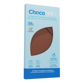 Chocoartz kézműves kókusztejes csokoládé (hozzáadott cukor nélkül, 58%) 70g