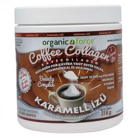 Organic Force Coffee Collagen - kávékollagén - KARAMELL 318g