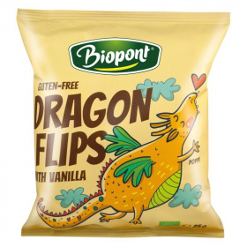 Biopont bio dragon flips kukorica snack (valódi vaníliával) 25g