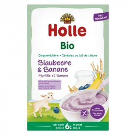 Holle bio babakása - kecsketejes, feketeáfonya, banán 200g