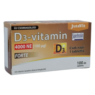 JutaVit D3-vitamin 4000NE (100mcg) Forte tabletta 100db