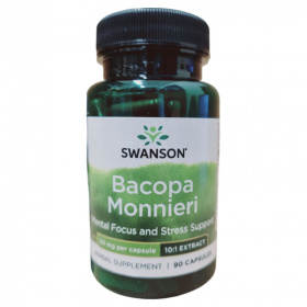 Swanson Bacopa Monnieri 10:1 kivonat 50mg kapszula 90db
