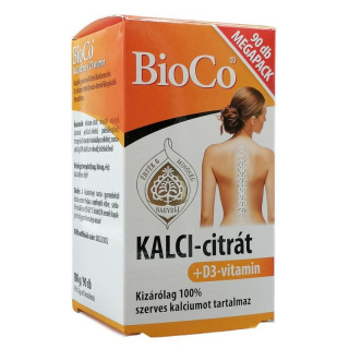 BioCo KALCI-citrát+D3-vitamin megapack kapszula 90db
