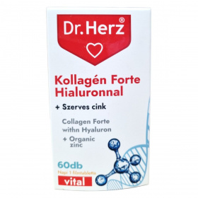 Dr. Herz Kollagén Forte + Hialuronnal + Szerves Cinkkel filmtabletta 60db