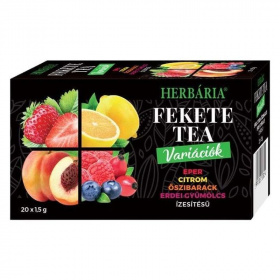 Herbária tea variációk eper-citrom-őszibarack-erdei gyümölcs 20db