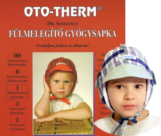 Oto-therm fülmelegítő gyógysapka (1) kisfiúknak hőtároló betéttel