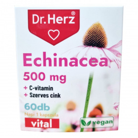 Dr. Herz Echinacea 500mg + C-vitamin + szerves cink kapszula 60db