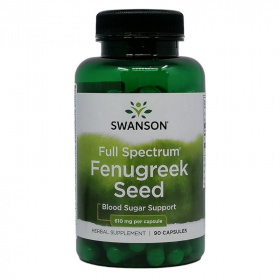 Swanson Fenugreek Seed (görögszéna mag) 610mg kapszula 90db