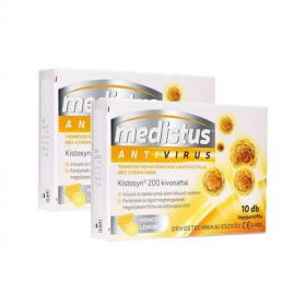 Medistus antivirus lágypasztilla honey-lemon (2x10db) 20db