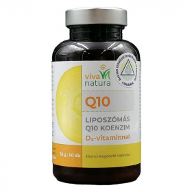 Viva natura liposzómás Q10 koenzim D3-vitaminnal kapszula 60db