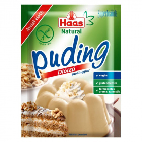 Haas natural pudingpor (dió ízű) 40g