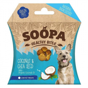 Soopa healthy bites vegán jutalomfalat (kókusz és chia mag) 50g