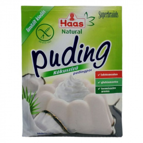 Haas Natural pudingpor - kókuszos 40g