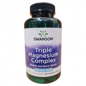 Swanson Magnesium tripla complex 400mg kapszula 100db