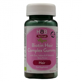 H&B Biotin-Haj komplex gumivitamin 30 db