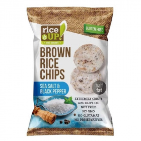 Rice Up sós és borsos ízű barna rizs chips 60g