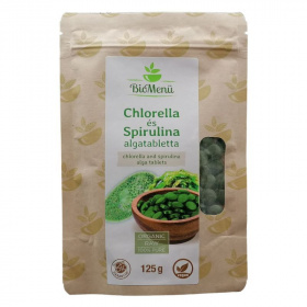 Biomenü bio chlorella és spirulina (250db) tabletta 125g