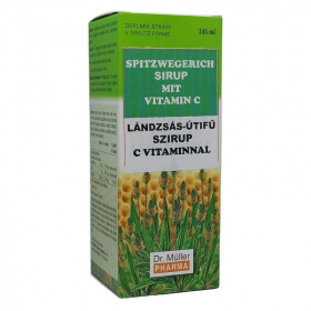 Dr. Müller Lándzsás utifű szirup C-vitaminnal 245ml