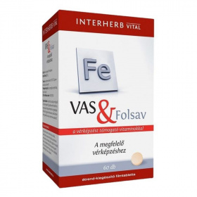 Interherb vas+folsav tabletta 60db