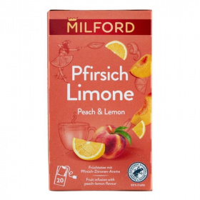 Milford őszibarack-citrom ízű gyümölcstea (20x2,25g) 20db