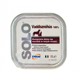 Solo monoprotein (vaddisznóhús) diétás táp 100g