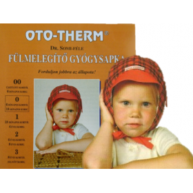 Oto-therm fülmelegítő gyógysapka (0) kislányoknak hőtároló betéttel