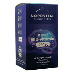 Nordvital B12-vitamin 1000mcg vegán kapszula 60 db