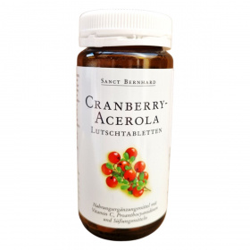 Sanct Bernhard (Cranberry) tőzegáfonya-acerola rágótabletta 90db