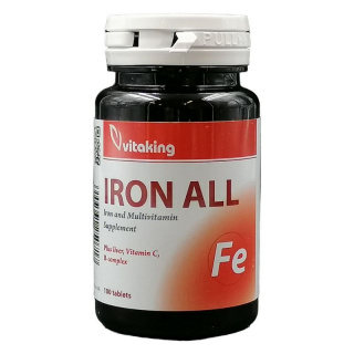 Vitaking Iron All Vas komplex tabletta 100db