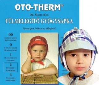 Oto-therm fülmelegítő gyógysapka (2) kisfiúknak hőtároló betéttel