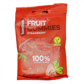 Bombus fruit gummies gyümölcscukorkák (epres) 35g