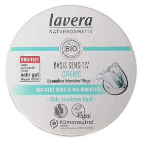 Lavera Basis Sensitive bio mindentudó krém - aloe vera-mandula 150ml