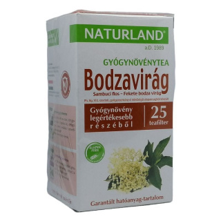 Naturland bodzavirág tea 25db