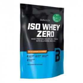 BioTechUSA Iso Whey Zero (sós karamell) tejsavó fehérjepor 500g